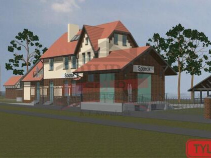SPÓROK/Klimatyczna stacja + mały domek 35m2