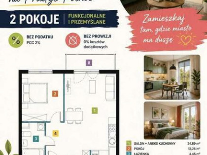 2-POKOJOWE MIESZKANIE W ŚWIETNEJ CENIE