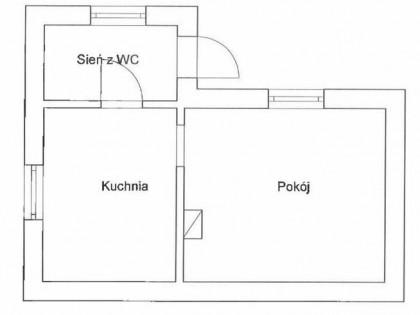 Lokal mieszkalny 28,60m2 z udziałem w częściach wspólnych