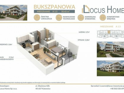 Nowoczesne mieszkanie 2-pokojowe z balkonem