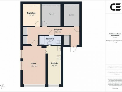 3 pokoje + salon | 58 m² | Oława | niski czynsz
