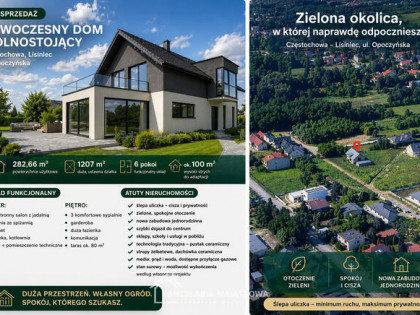 Lisiniec przestronny dom 282 mkw