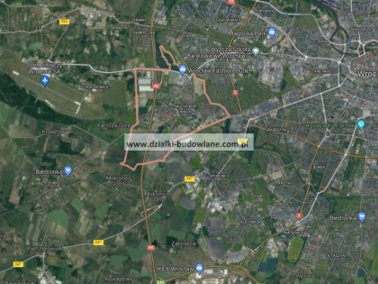 Działka Muchobór Wielki przy obwodnicy