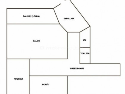 3 pok./ Kuźniki/ duży balkon/ jasne