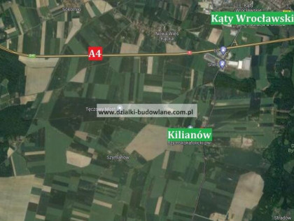 Działka Rolna Kilianów koło Kątów Wrocławskich