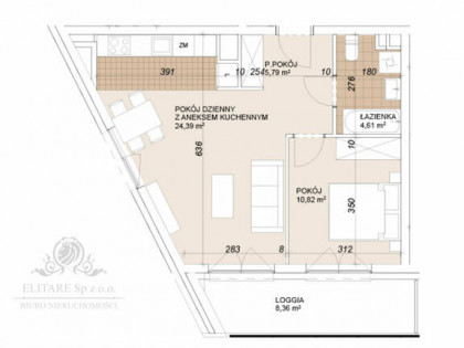 Mieszkanie 2pok, 45,64m2 z balkonem nowe /Wrocław Szczepin