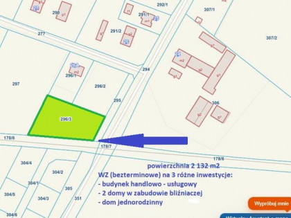 WZ na budynek handlowo-usługowy 300m2 gm.Kiszkowo 3 RÓŻNE WZ