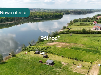 Siedliska działka z linią brzegową jeziora Sunowo