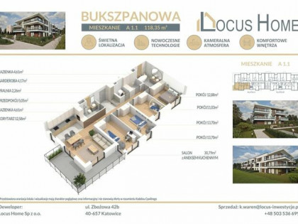 Nowoczesne mieszkanie 5-pokojowe z balkonem