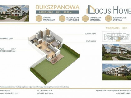 Nowoczesne mieszkanie 2-pokojowe z OGRÓDKIEM