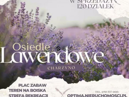 Działka Charzyno gm. Siemyśl, Lawendowa