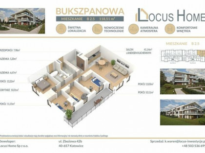 Nowoczesne mieszkanie 5-pokojowe z balkonem