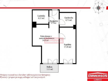 Apartament-2 pokoje i garderoba Stare Miasto