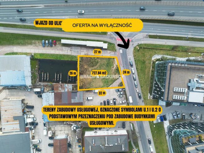 Działka inwestycyjna Kraków Podgórze, Pana Tadeusza