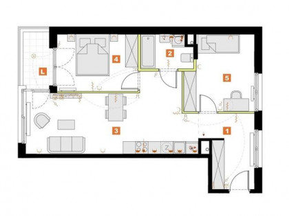 Ciche 3 pokoje z loggią | 59 m² | Mokotów/Włochy
