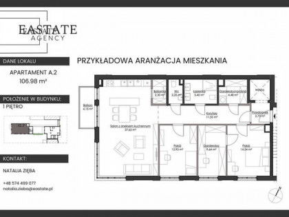 Apartament 107m2 w prestiżowej inwestycji / Orłowo