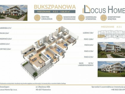 Nowoczesne mieszkanie 5-pokojowe z balkonem