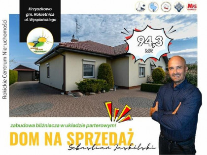 Krzyszkowo I bliźniak I parterowy I 94 m2 I 0% prowizji
