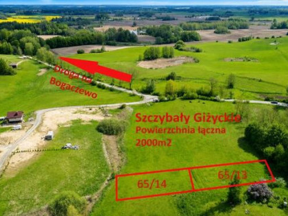 Działka budowlana Szczybały Giżyckie gm. Giżycko