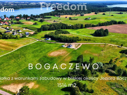 Bogaczewo działka budowlana 1514 m² Mazury