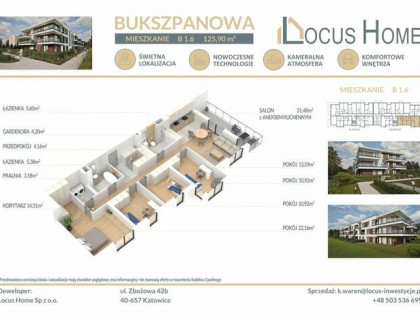 Nowoczesne mieszkanie 5-pokojowe z balkonem