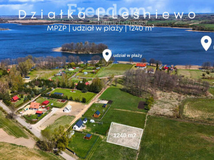Działka z udziałem w plaży - LEŚNIEWO