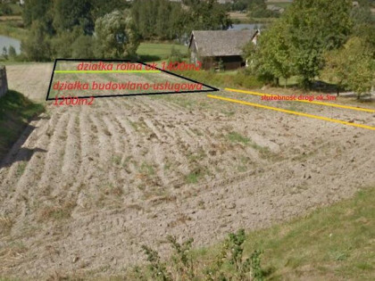 Działka Budowlano - Usługowa oraz rolna 2600m2