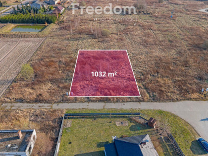 Działka 1032 m² w Krzach Dużych