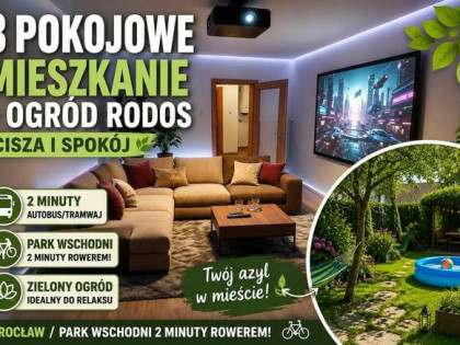 3pok, 49met, ok. Gliwickiej ROZKŁAD/PIWNICA/OGRÓD (Wrocław)