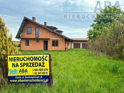 Chrząblice gm. Brudzew - dom na sprzedaż -sur.zamk. + garaż