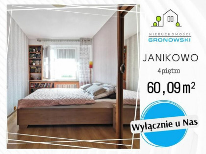60,09 m² w JANIKOWIE | 3 pokoje gotowe do zamieszkania.