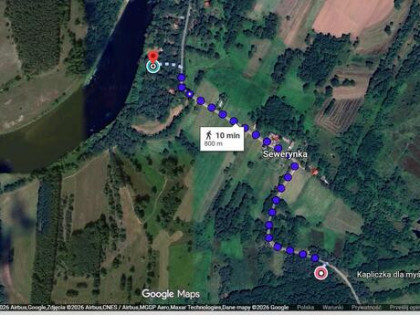 Działka 800m2. ogrodzona. 1km do Narwi