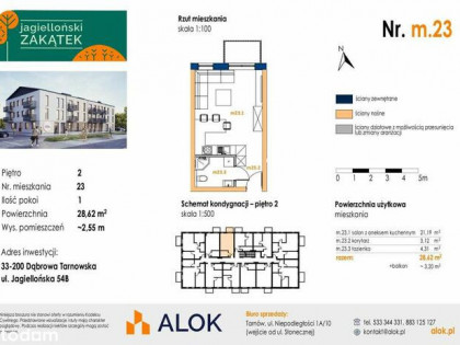 Gotowa kawalerka od zaraz | Dąbrowa Tarnowska | 28,62 m²