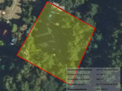 Licytacja komornicza, blisko lasu, dom do wprowadzenia