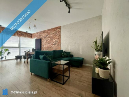 Soft loft z widokiem na panoramę Warszawy