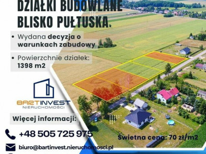 Działki budowlane w zielonej i spokojnej okolicy