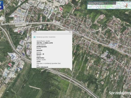 Działka gospodarczo inwestycyjna Sanok/ Dąbrówka 26 ar