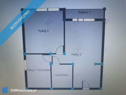 Płocka centrum 3 pokoje (Nowe - dwustronne) ,stan deweloperski