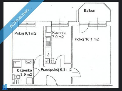 Białołęka/Nowodwory ul. Barei – 45,3 m2, możliwe 3 pokoje, m. parkingowe i piwnica w cenie