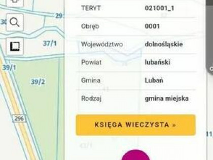 Działka rolna 902 m2 Lubań
