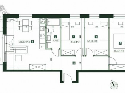 Mieszkanie 4pok. o pow 74,99m2 z balkonem/ Żerniki Strachowicka