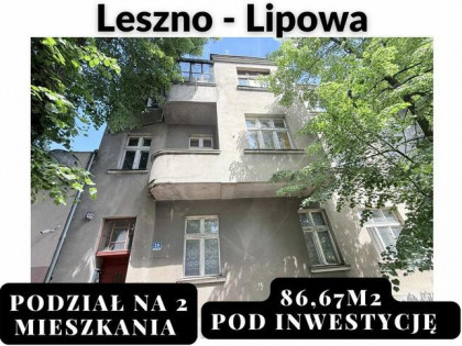 3634zł / 1m2 pod inwestycję projekt podziału na 2 mieszk.