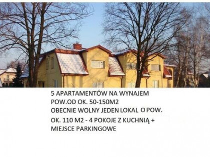 Apartament ok.110m2 -4 pok. z kuchnią +miejsce parkingowe
