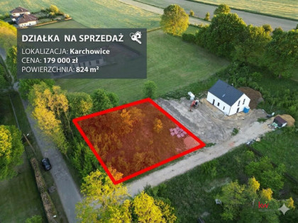 Działka budowlana Karchowice gm. Zbrosławice, Wiejska