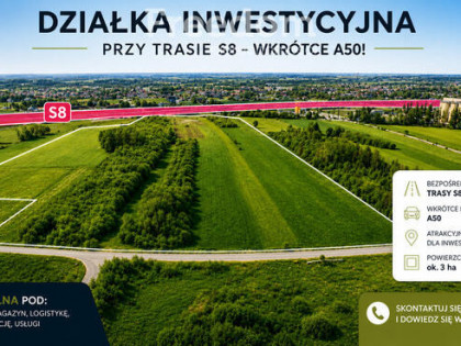 Działka produkcyjno-usługowa; Mszczonów-przy S8