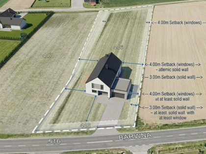 Działka inwestycyjna Tychy, Barwna