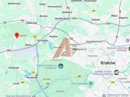 Działka budowlana Burów gm. Zabierzów, Radziwiłłów