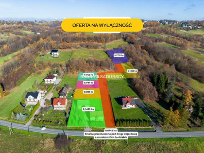 Działka budowlana Leńcze gm. Kalwaria Zebrzydowska