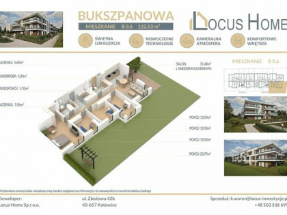 Mieszkanie 5-pokojowe Katowice ulica Bukszpanowa