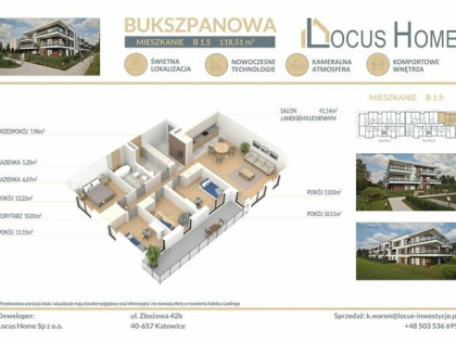 Mieszkanie 4-pokojowe Katowice ulica Bukszpanowa